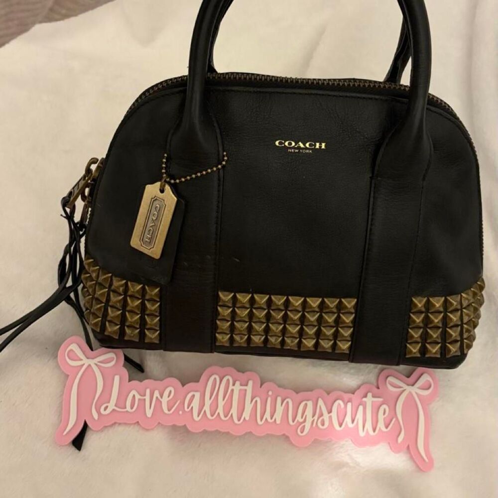 Coach Women's Black and Brown Bag